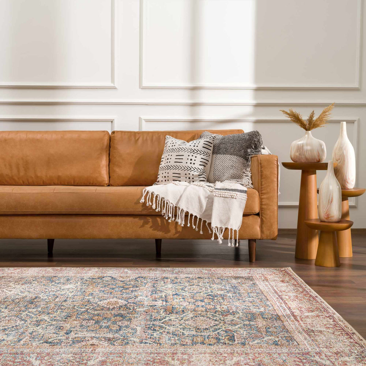 Avel Washable Area Rug, installed in a room
