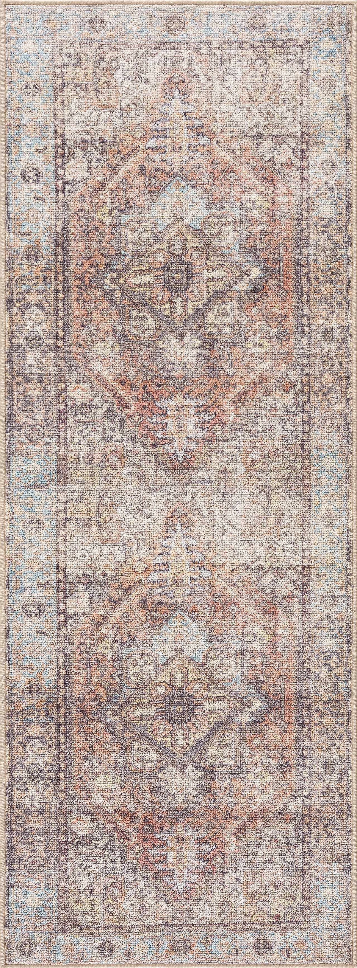 Beck Peach Washable Area Rug, photo 8 of 21