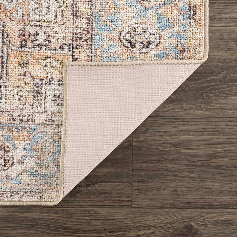 Beck Peach Washable Area Rug