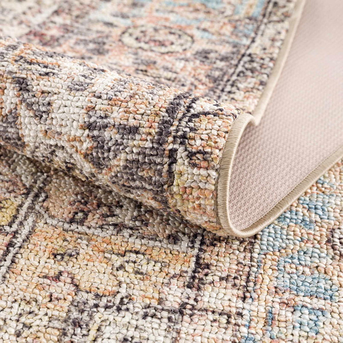 Beck Peach Washable Area Rug, photo 12 of 21