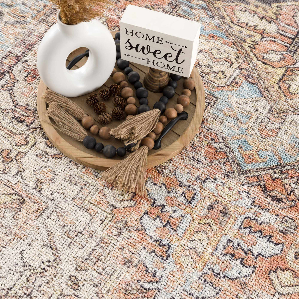 Beck Peach Washable Area Rug, photo 17 of 21