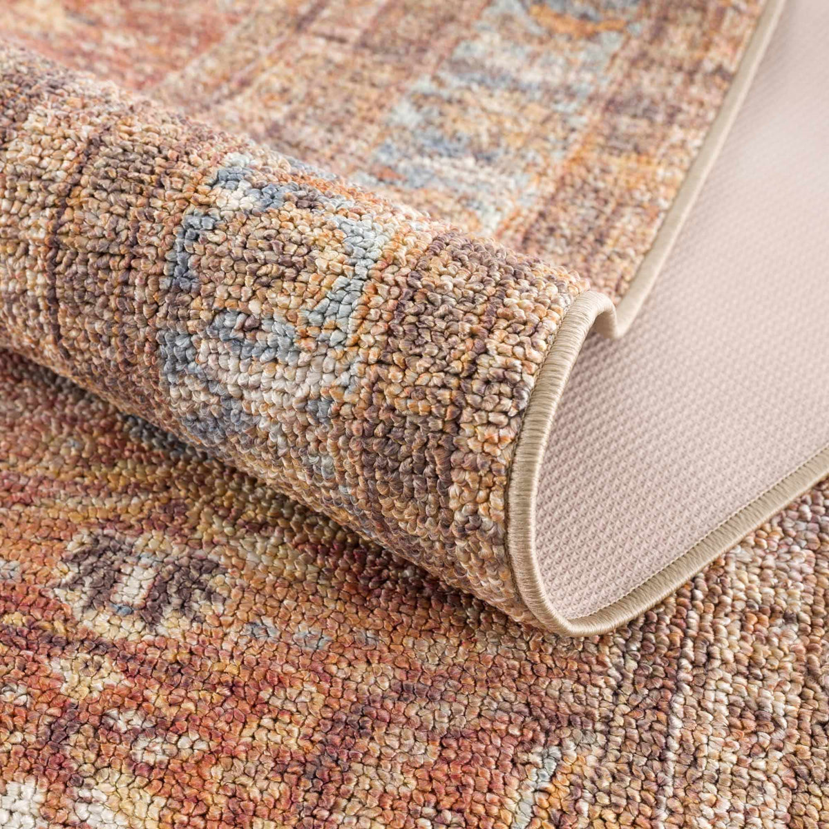 Anshu Peach Washable Area Rug, photo 9 of 17