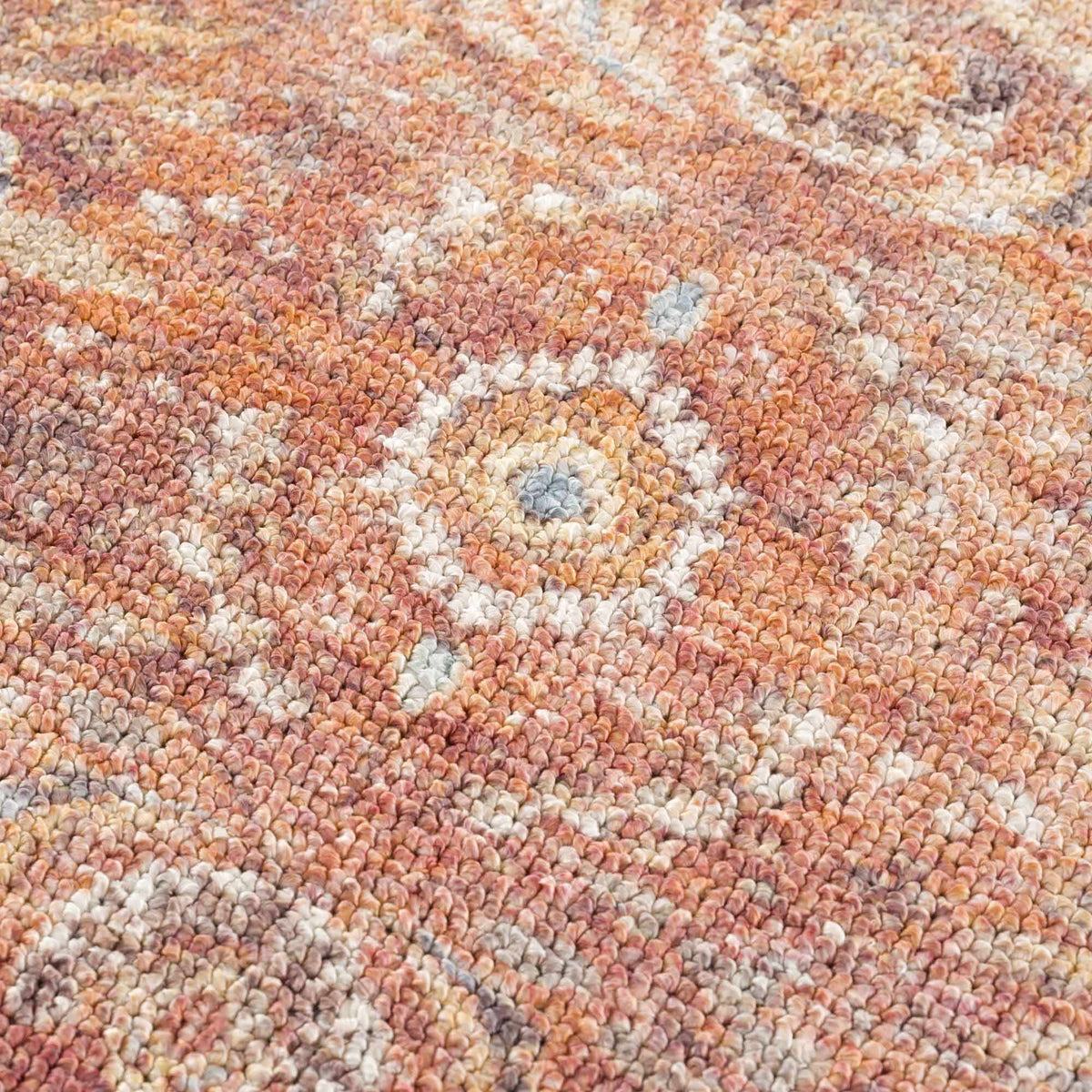 Anshu Peach Washable Area Rug, photo 12 of 17