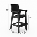 SoPoly Callaway Chair Bar High