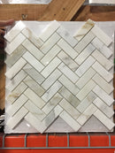 Calacatta Gold Marble Square 2" x 2" Honed Tile