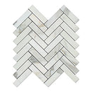 Calacatta Gold Marble Calacatta & Brass 3” Hexagon Polished Tile