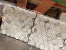 Calacatta Gold Marble Manhattan (Random Strip) Honed Tile