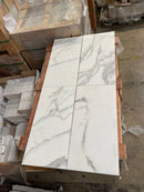 Calacatta Gold Marble 3" Arabesque (Lantern) Honed Tile