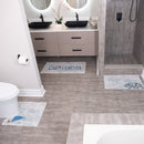 US States California Design 3 Piece Bathroom Rugs Set | Blue