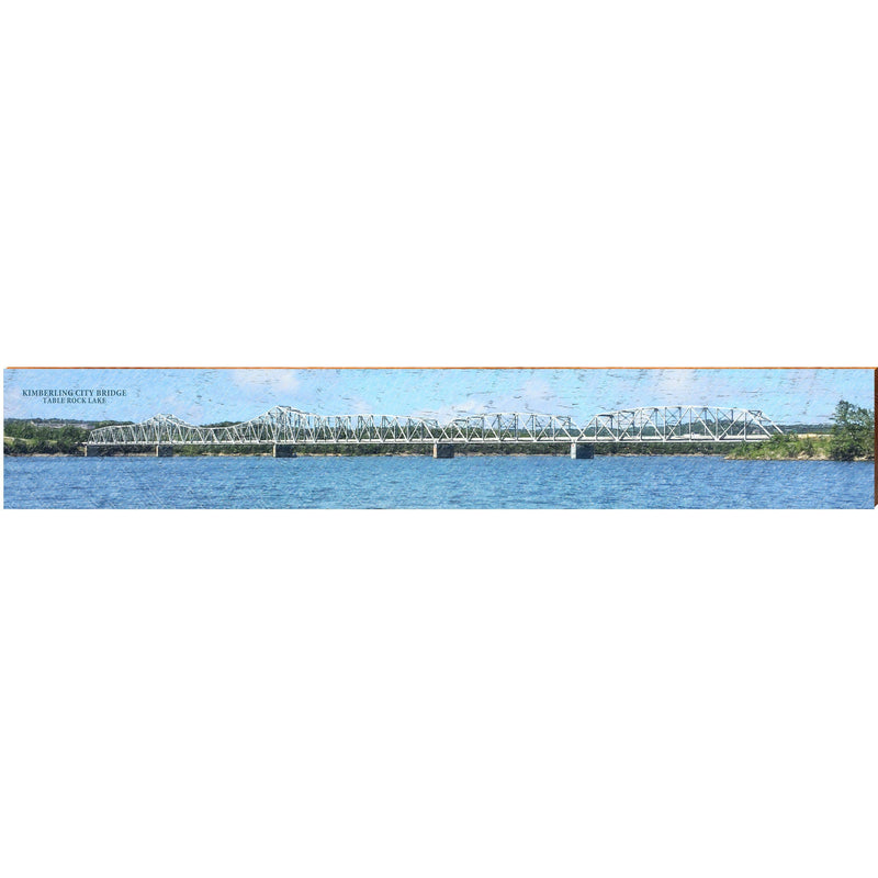 Kimberling City Bridge | Wall Art Print on Real Wood