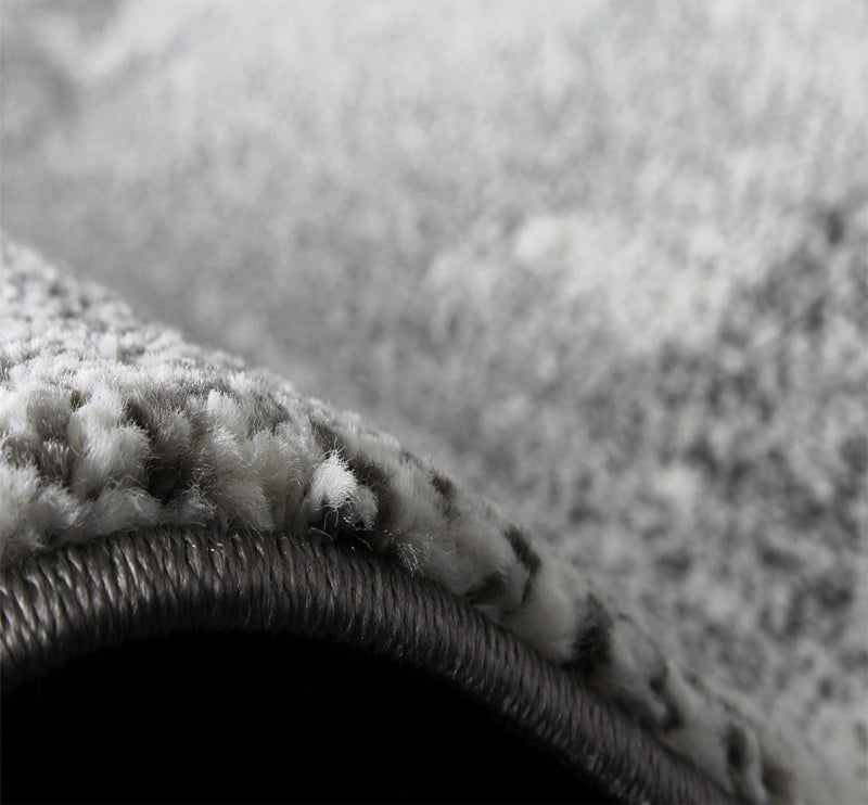 Modern Area Rug Canvas Artful Design in Grey