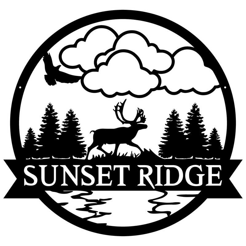 Caribou Outdoor Monogram