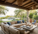 Carmania Pillow Cover in Indigo, Indoor Outdoor Pillows, Peter Dunham Textiles