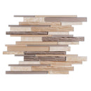 Gray Beige 12x12 Polished Matte Brick Glass Stone Mosaic Tile (5 pack, 4.83 sq ft/case)