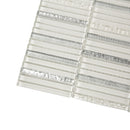 White 12x12 Glossy Brick Glass Mosaic Tile (5 pack, 4.83 sq ft/case)