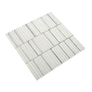 White 12x12 Glossy Brick Glass Mosaic Tile (5 pack, 4.83 sq ft/case)