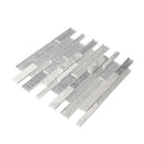 White 12x12 Brick Polished Matte Glass Stone Mosaic Tile (5 pack, 4.83 sq ft/case)