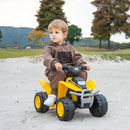 6V Kids Ride on ATV CAT-Licensed with Horn Sound for 18-36 Months Old-Yellow by LJGDeals