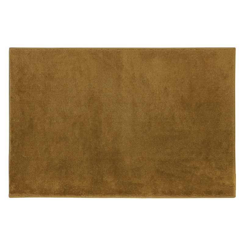 Sussex Home, Landing Rug, Slip Resistant Indoor Carpets Includes Adhesive Tape  2' x 3'-Solid Collection |Brown