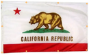 California Flag With Grommets Along with Edges for Wall Hanging by Flagman of America