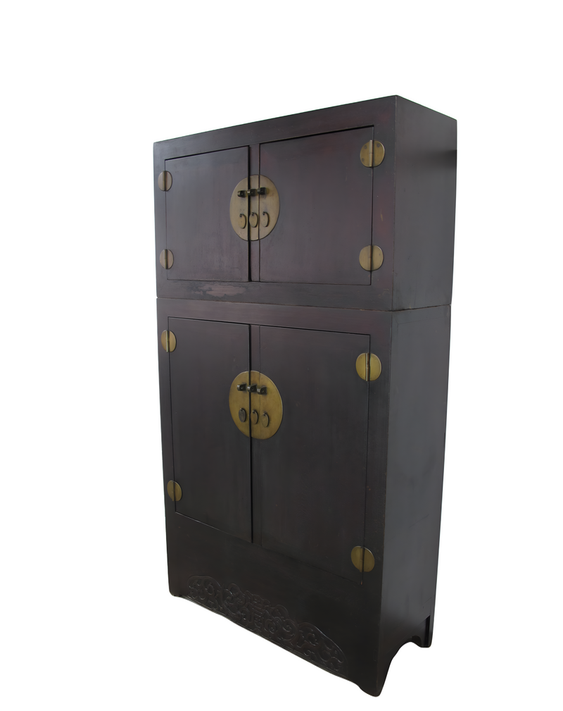 8 Feet Tall Antique Chinese Compound Cabinet