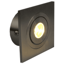 CB06 1.5W DC12V Low Voltage Dimmable Recessed Square Cast Aluminum LED Puck Light Cabinet Downlighting
