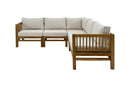 Kauai Natural Outdoor Chaise Couch Set with Sunbrella Cushions by NORDICTEAK.COM