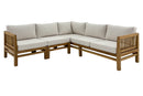 Kauai Natural Outdoor Chaise Couch Set with Sunbrella Cushions by NORDICTEAK.COM