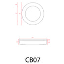 CB07 1.8W DC12V Round LED Dimmable Cast Aluminum Recessed Cabinet Light Down Lighting Fixture