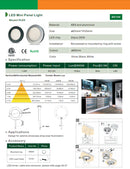 CB07 1.8W DC12V Round LED Dimmable Cast Aluminum Recessed Cabinet Light Down Lighting Fixture