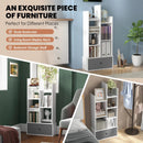 7-Tier Open-Back Bookshelf with Drawer by LJGDeals