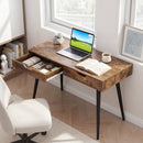 43.5 Inch Computer Desk with 2 Drawers for Small Spaces