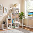 4-Tier Bookshelf with 10 Cube Storage and Anti-Tip Kit