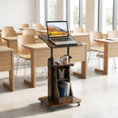 Sit-to-Stand Laptop Desk Cart Height Adjustable with Storage