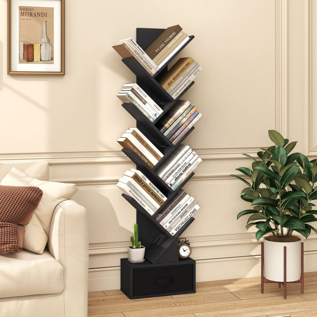 10-tier Tree Bookshelf with Drawer Free, photo 19 of 20