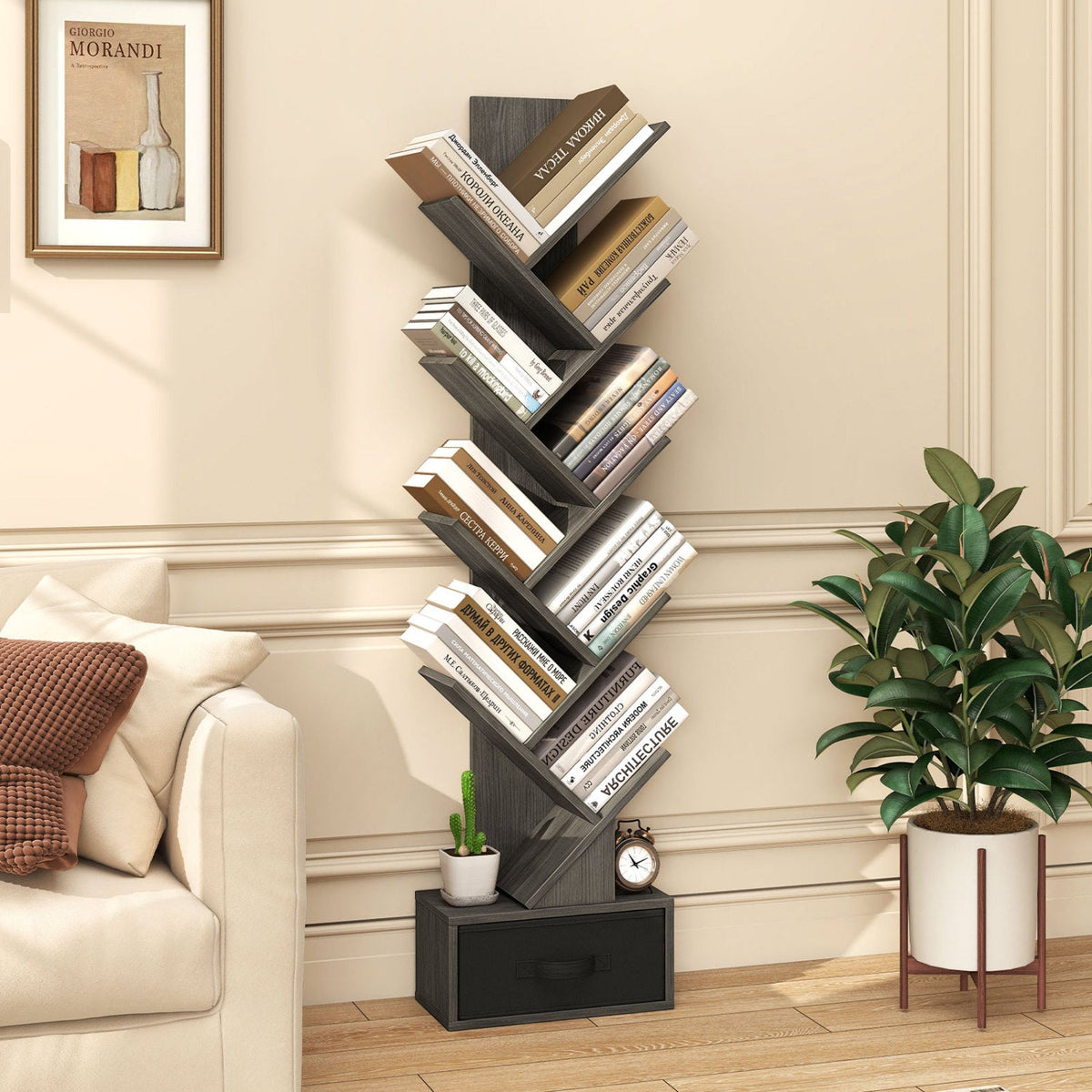 10-tier Tree Bookshelf with Drawer Free, photo 20 of 20