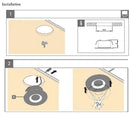 CB15 1.5W DC12V Low Voltage Round Recessed Cast Aluminum Cabinet Light Energy Saving Dimmable LED Downlighting