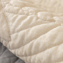 Embossed Leaf Cotton Quilted Sofa Cover Non-Slip Couch Protector with Thick Padding