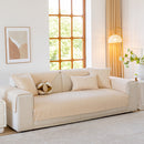 Leaf Vein Textured Cotton Quilted Sofa Slipcover, Non-Slip Modular Couch Covers