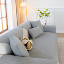 Leaf Vein Textured Cotton Quilted Sofa Slipcover, Non-Slip Modular Couch Covers