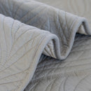 Leaf Vein Textured Cotton Quilted Sofa Slipcover, Non-Slip Modular Couch Covers