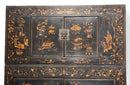 98" Inch High Antique Chinese Chinoiserie-Style Cabinet