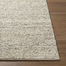 Clayne Beige & Charcoal Premium Wool Area Rug