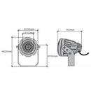 CD30 30W 12V Low Voltage LED Outdoor Aluminum Spotlight Directional Narrow Beam Angle by Kings Outdoor Lighting