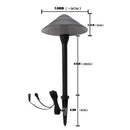CDPA65 3W 12V Beaded Swivel Hat 3000K Warm White Integrated LED 12V Low Voltage Aluminum Path Light