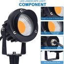 CD75 7W 12V Low Voltage LED Directional Outdoor Landscape Aluminum Spotlight Narrow Beam
