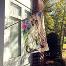 Siamese cat with Butterfly House Flag 28x40 Porch Sleeve Pole Decorative Outside Yard Banner Artwork Wall Hanging, Polyester