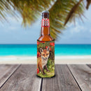 Fox Cub by Debbie Cook Slim Can Hugger , Insulated Foam Hugger for 12 oz Slim Cans, Beer Bottles & Water Bottles, Printed in USA