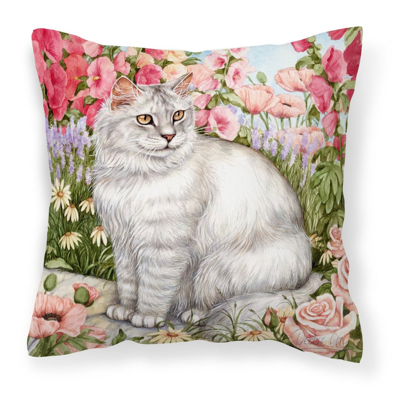 Cats Just Looking in the fish bowl Canvas Decorative Pillow
