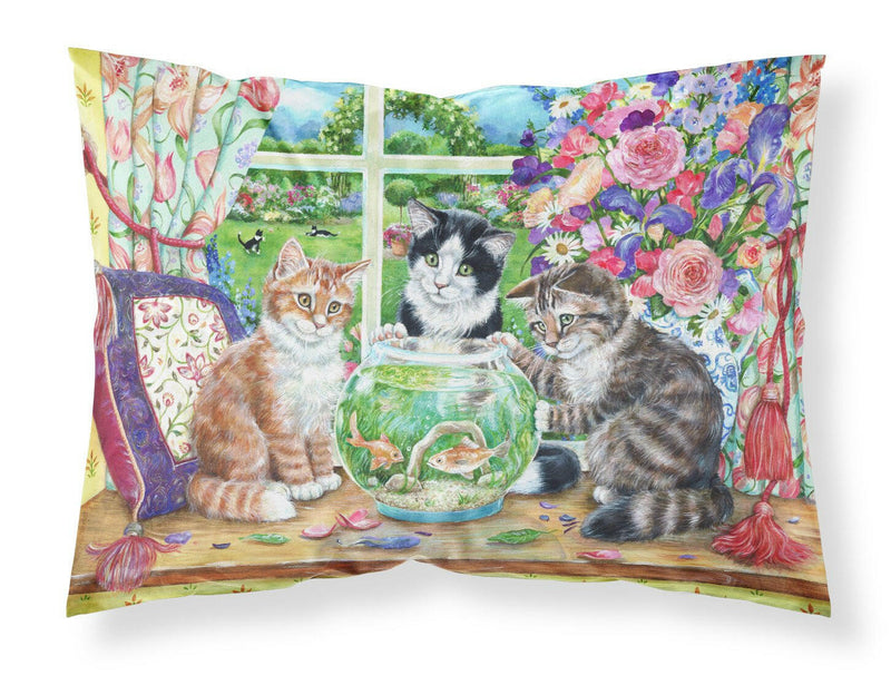 Cats Just Looking in the fish bowl Fabric Standard Pillowcase CDCO0325PILLOWCASE